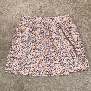 Jcrew floral print skirt with pockets